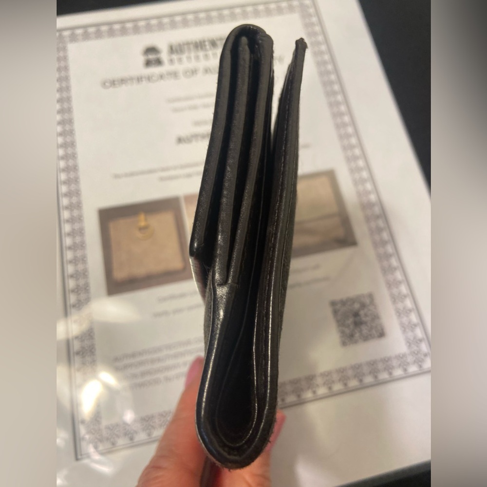 GUCCI ~ Horse Bit ~ Vintage Brown Leather ~ GG Canvas Bifold ~ COA Included 🤎✨ - Picture 3 of 11